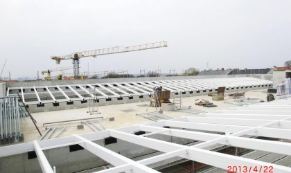 Neubau Universitätsbibliothek Halle – Stahlbeschichtung Dachkonstruktion